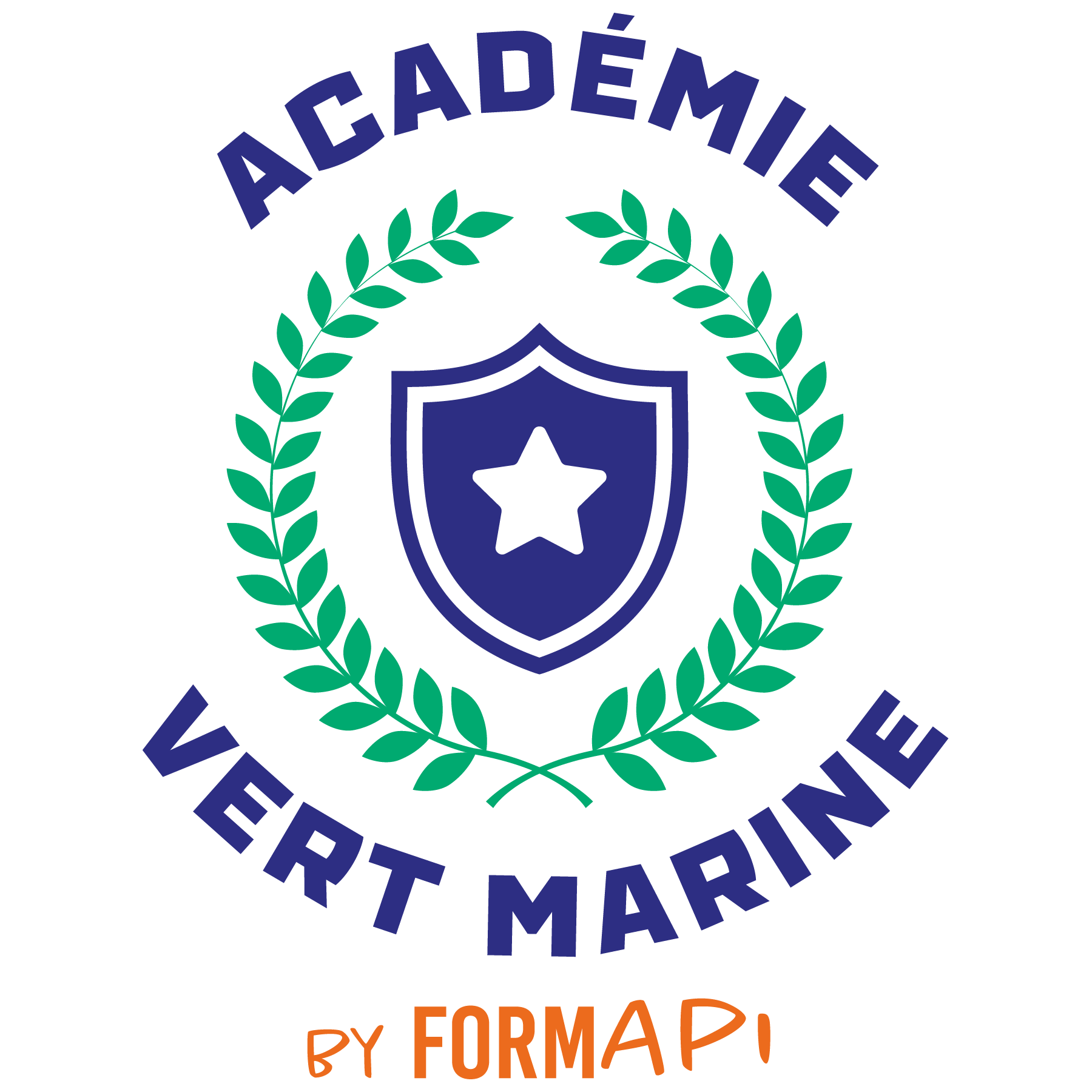 Logo Académie Vert Marine by Formapi