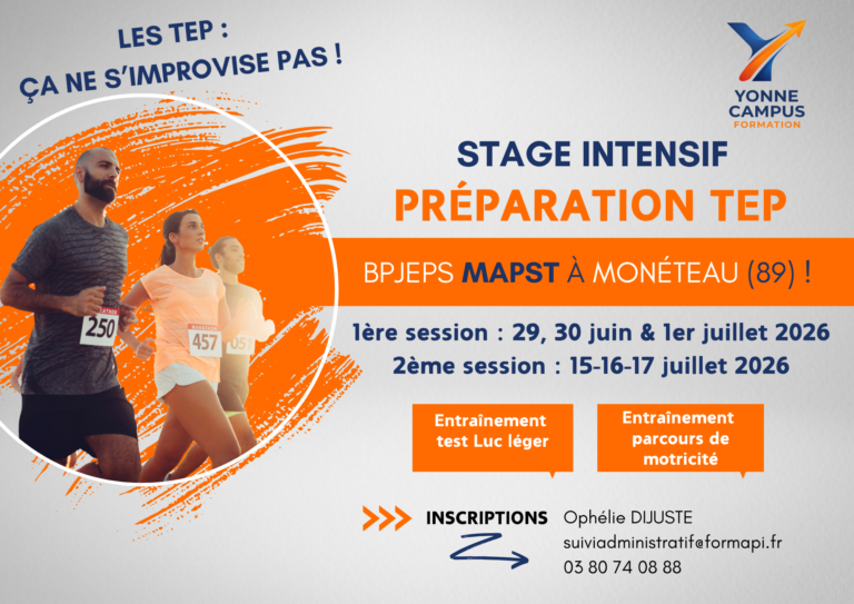 prépa TEP Monéteau juin et juillet