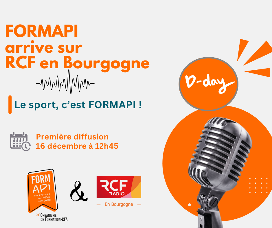 Affiche Formapi arrive sur RCF Bourgogne